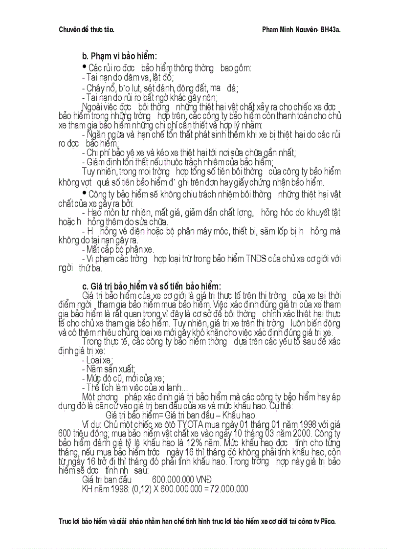 image for page Trục lợi bảo hiểm và giải pháp nhằm hạn chế tình hình trục lợi bảo hiểm xe cơ giới tại công ty Pjico 1