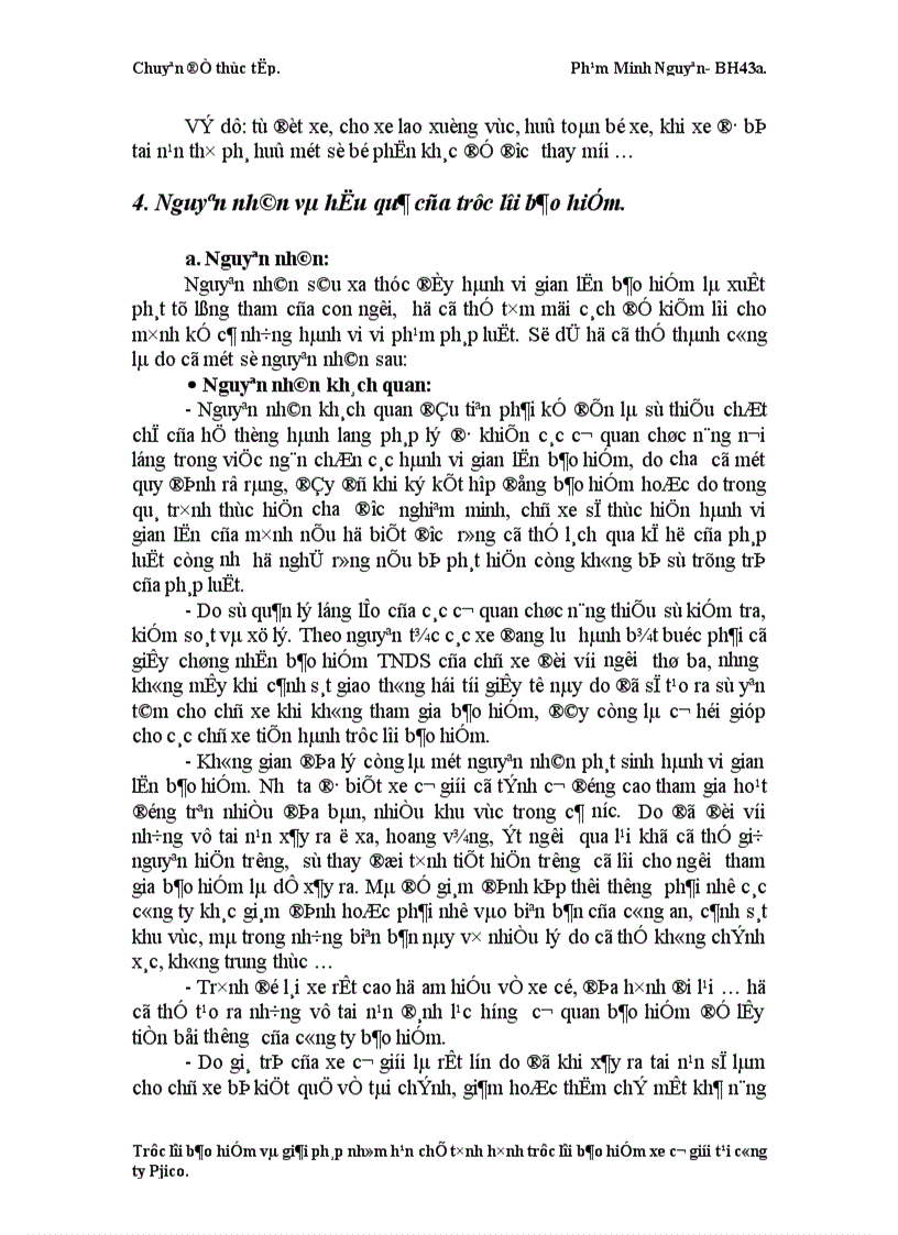 image for page Trục lợi bảo hiểm và giải pháp nhằm hạn chế tình hình trục lợi bảo hiểm xe cơ giới tại công ty Pjico 1