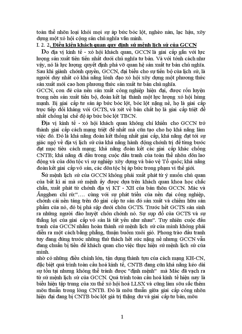 image for page Vấn đề sứ mệnh lịch sử của gccn thời đại ngày nay liên hệ với Việt Nam