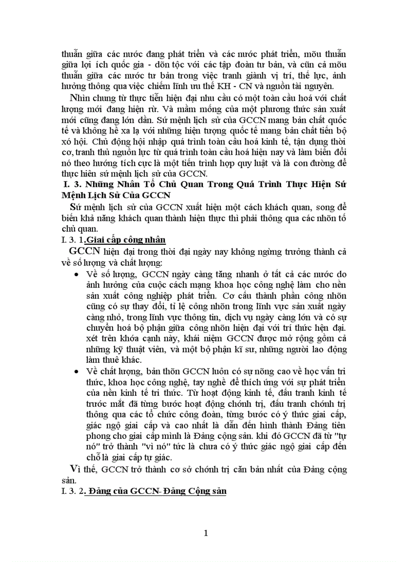 image for page Vấn đề sứ mệnh lịch sử của gccn thời đại ngày nay liên hệ với Việt Nam