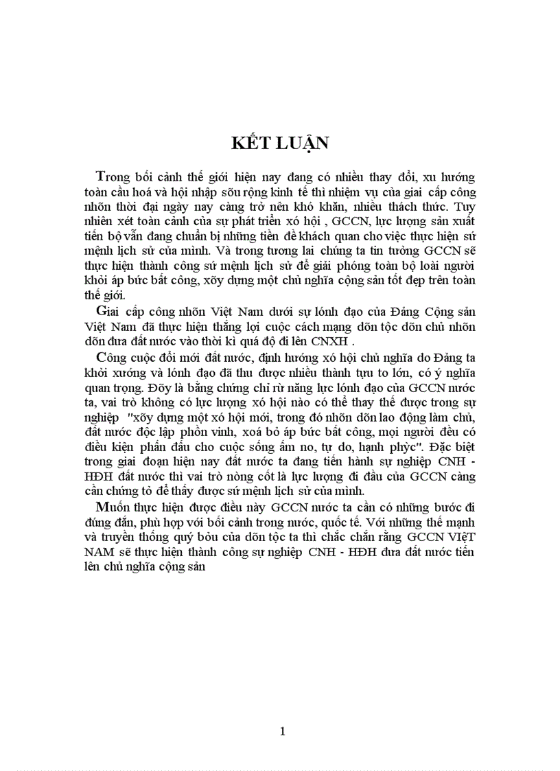 image for page Vấn đề sứ mệnh lịch sử của gccn thời đại ngày nay liên hệ với Việt Nam