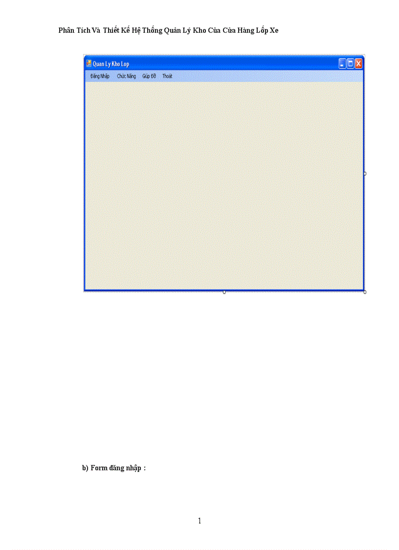 image for page Phân Tích Và Thiết Kế Hệ Thống Quản Lý Kho Của Cửa Hàng Lốp Xe