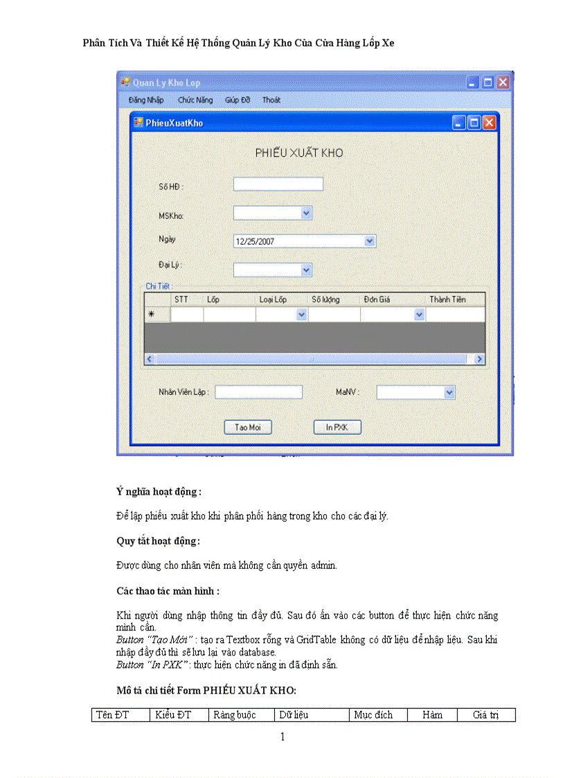 image for page Phân Tích Và Thiết Kế Hệ Thống Quản Lý Kho Của Cửa Hàng Lốp Xe
