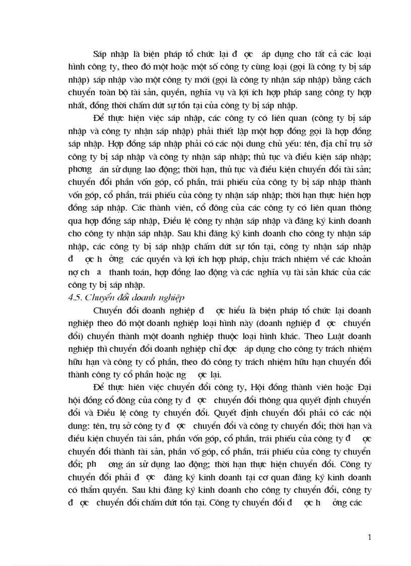 image for page Một số vấn đề pháp lý về tổ chức lại doanh nghiệp theo Luật doanh nghiệp 1