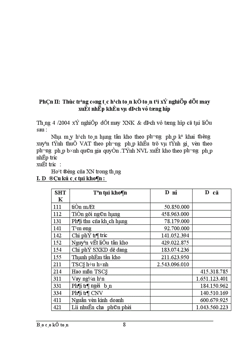 image for page Thực trạng công tác hạch toán kế toán tổng hợp tại Xí nghiệp dệt may xuất nhập khẩu và dịch vụ tổng hợp 1