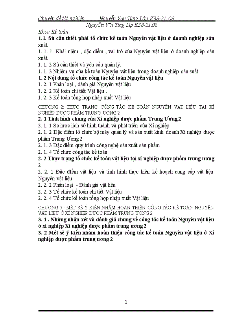 image for page Thực trạng công tác kế toán nguyên vật liệu tại xí nghiệp dược phẩm trung ương 1