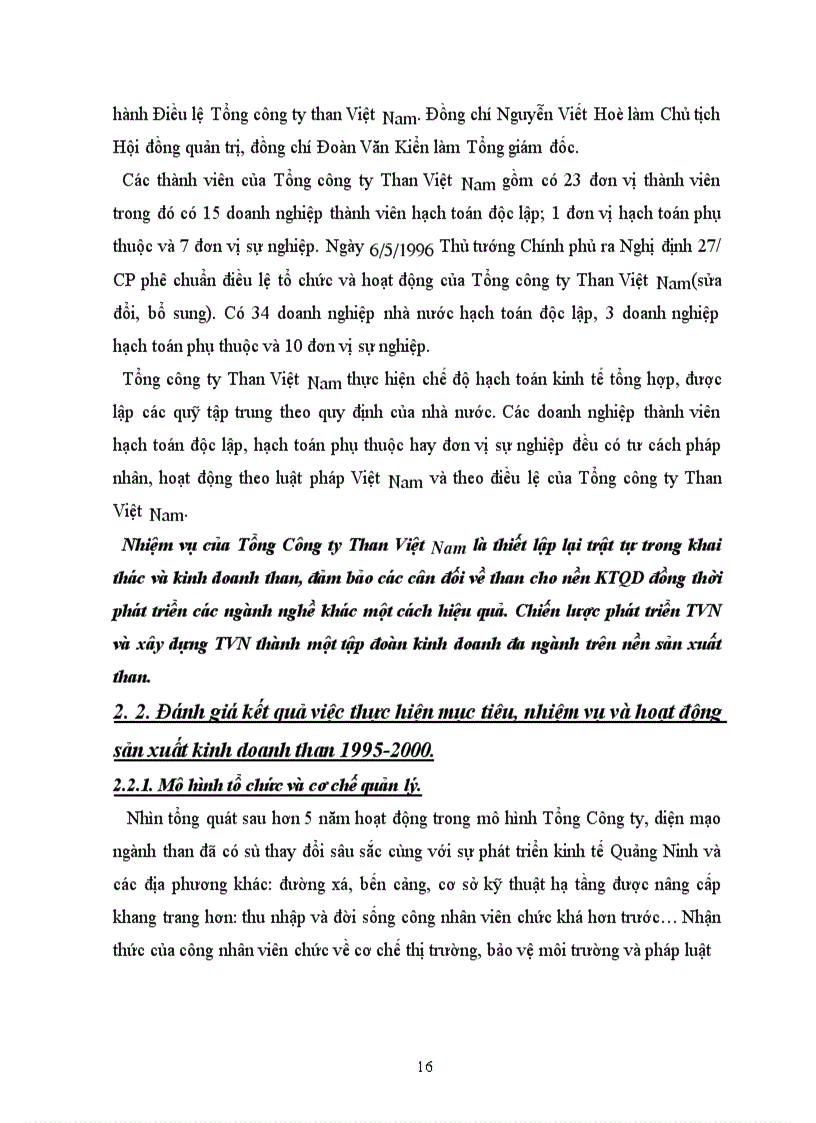 image for page Chiến lược phát triển ngành Than 10 năm đầu thế kỷ XXI