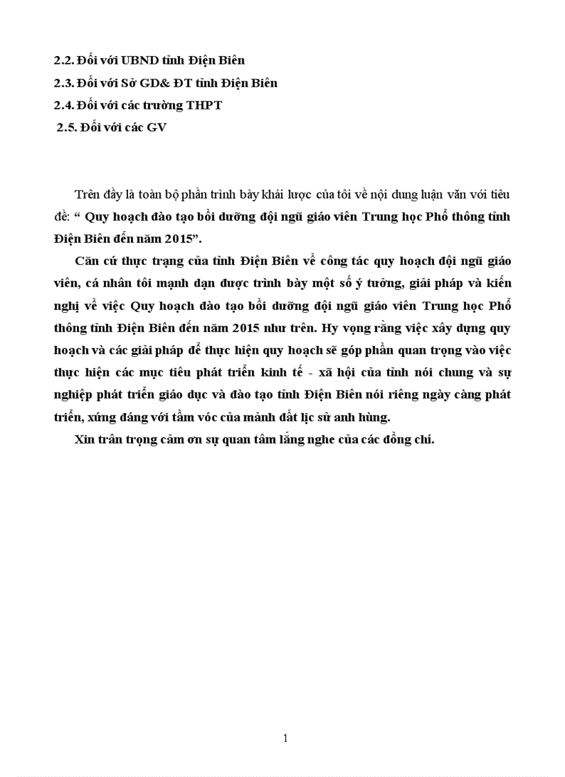 image for page Quy hoạch đào tạo bồi dưỡng đội ngũ giáo viên Trung học Phổ thông tỉnh Điện Biên đến năm 2015 1