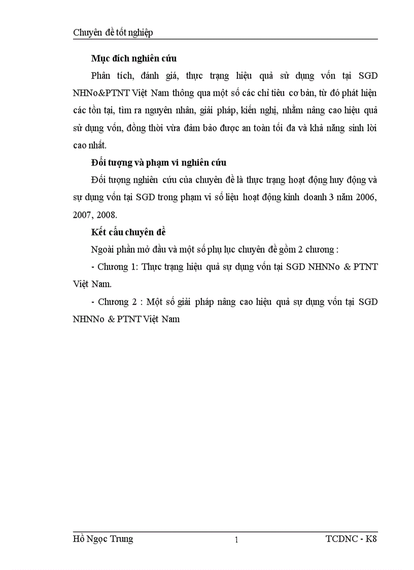 image for page Một số giải pháp nhằm nâng cao hiệu quả sử dụng vốn tại Sở giao dịch Ngân hàng nông nghiệp và phát triển nông thôn Việt Nam