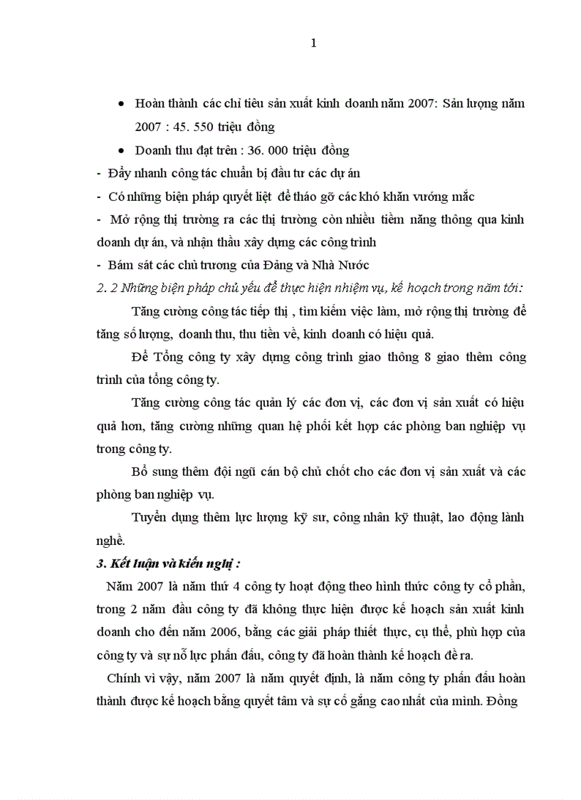 image for page Báo cáo tổng hợp về Công ty cổ phần xây dựng công trình giao thông 842