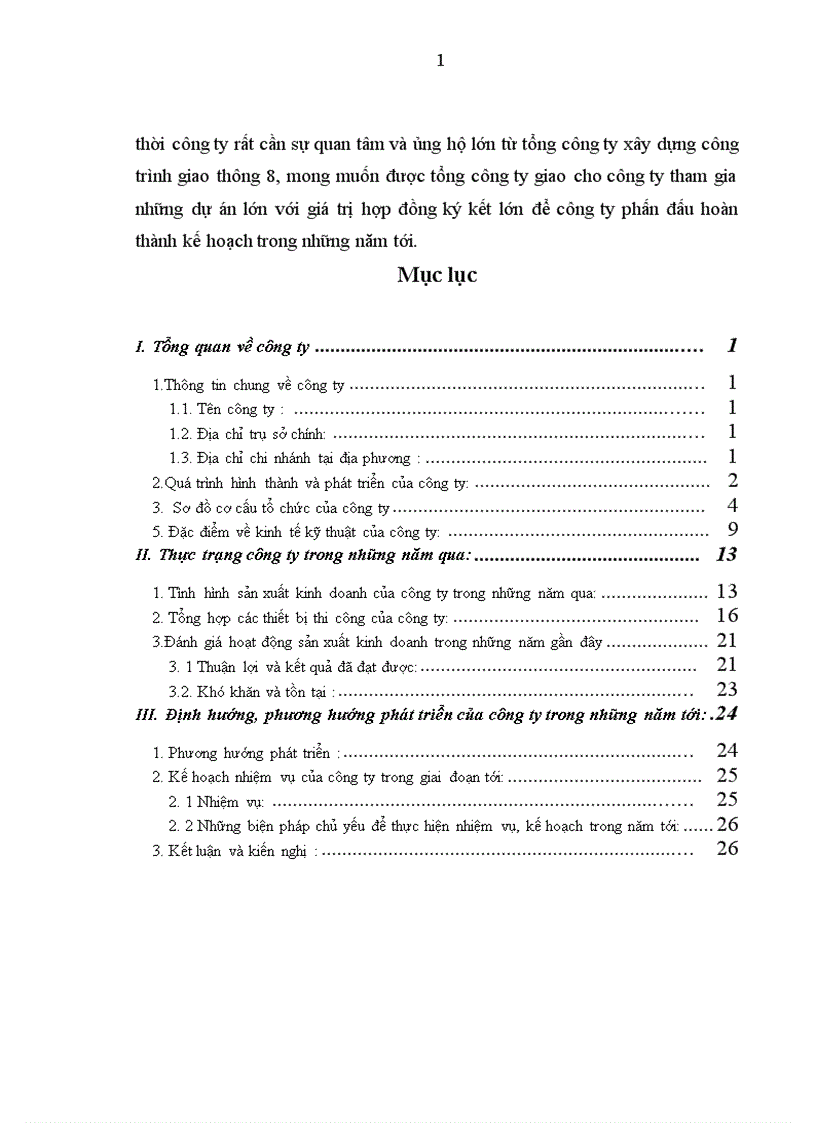 image for page Báo cáo tổng hợp về Công ty cổ phần xây dựng công trình giao thông 842