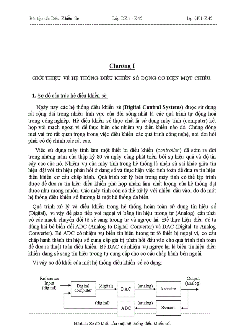 image for page Thiết kế hệ thống điều khiển động cơ điện một chiều