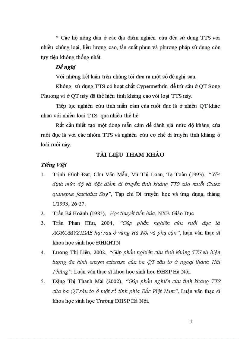 image for page Nghiên cứu tính mẫn cảm với một số tts của ấu trùng ruồi đục lá liriomyza sativae blanchard ở ba quần thể song phương Hà Nội An Bình và Đình Tổ Bắc Ninh 1