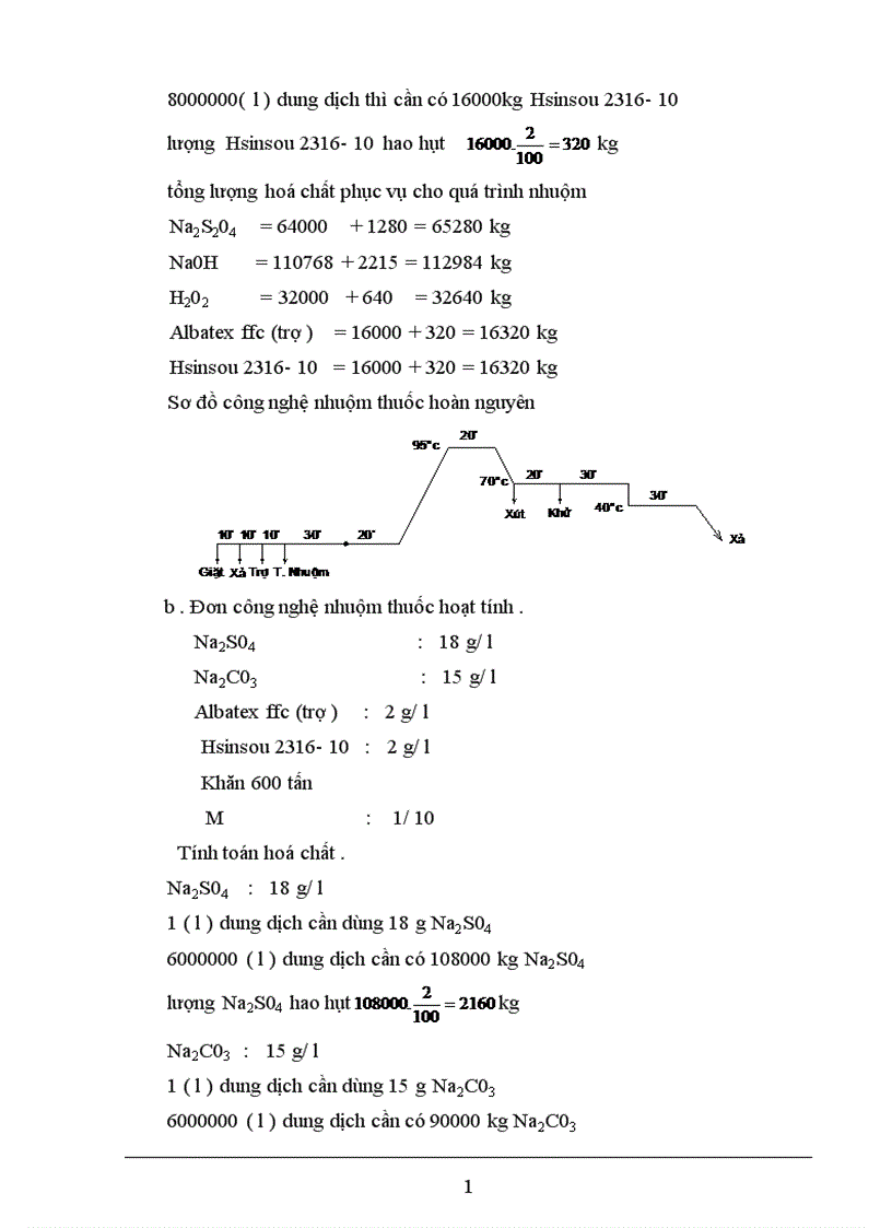 image for page Báo cáo dây chuyền nhuộm khăn chùi trân bằng thuốc nhuộm hoạt tính hoàn nguyên trên thiết bị máy nhuộm cao áp hai họng KDD của Trung Quốc