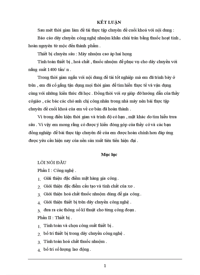image for page Báo cáo dây chuyền nhuộm khăn chùi trân bằng thuốc nhuộm hoạt tính hoàn nguyên trên thiết bị máy nhuộm cao áp hai họng KDD của Trung Quốc