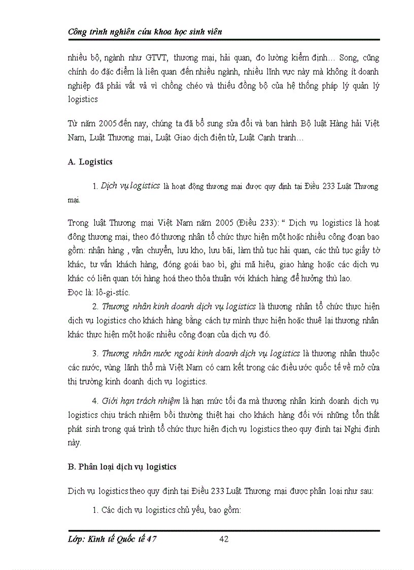 image for page Thực trạng và giải pháp phát triển dịch vụ logistics tại Việt Nam