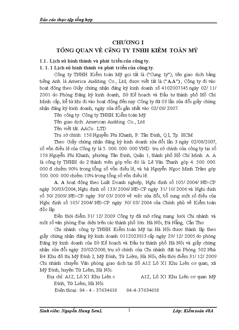 image for page Đặc điểm tổ chức kiểm toán của Công ty TNHH kiểm toán Mỹ chi nhánh Hà Nội 1