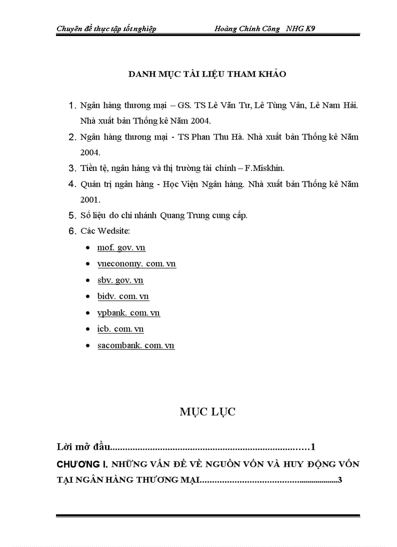 image for page Giải pháp nâng cao hiệu quả huy động vốn tại Ngân hàng Đầu tư và Phát triển Việt Nam chi nhánh Quang Trung 1