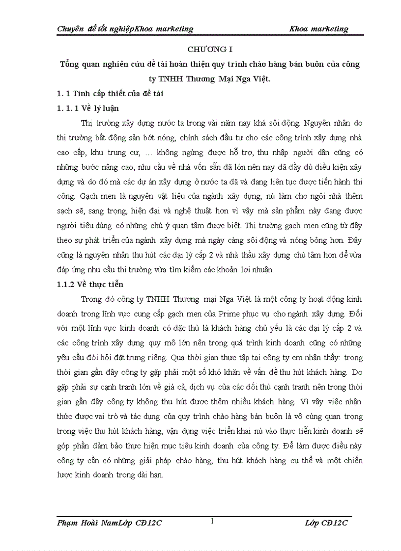 image for page Hoàn thiện quy trình chào hàng bán buôn sản phẩm gạch Prime của Công ty TNHH Thương mại Nga Việt