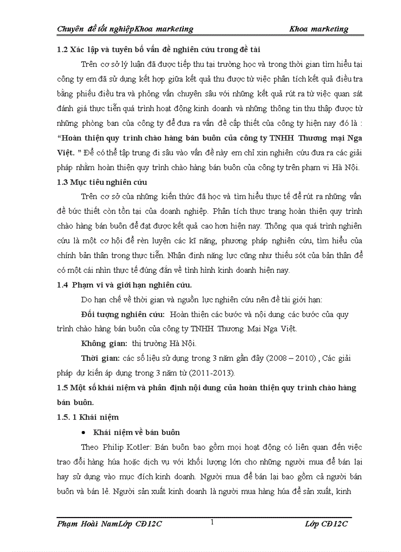 image for page Hoàn thiện quy trình chào hàng bán buôn sản phẩm gạch Prime của Công ty TNHH Thương mại Nga Việt