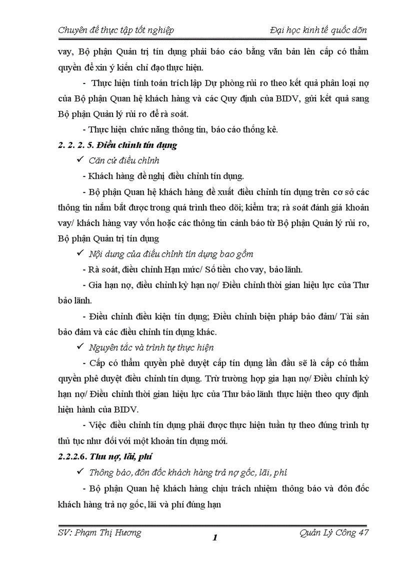 image for page Quản lý hoạt động tín dụng đối với DNVVN tại NHĐT PT Việt Nam chi nhánh Quang Trung 1