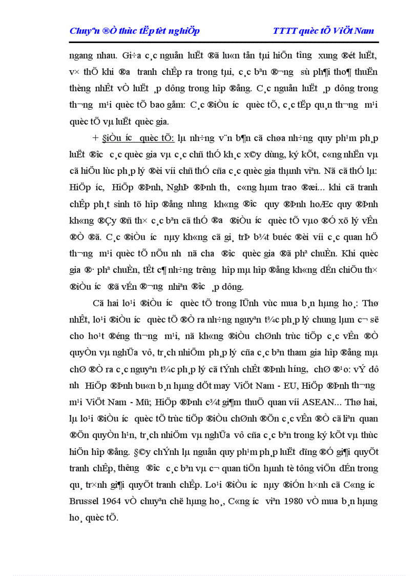 image for page Giải quyết các tranh chấp trong thương mại Quốc tế ở Việt Nam hiện nay 1