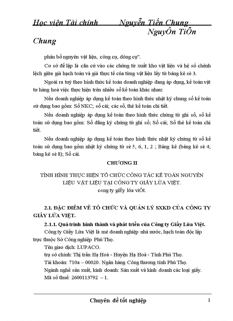 image for page Tổ chức công tác kế toán nguyên liệu vật liệu tại Công ty Giấy Lửa Việt 1