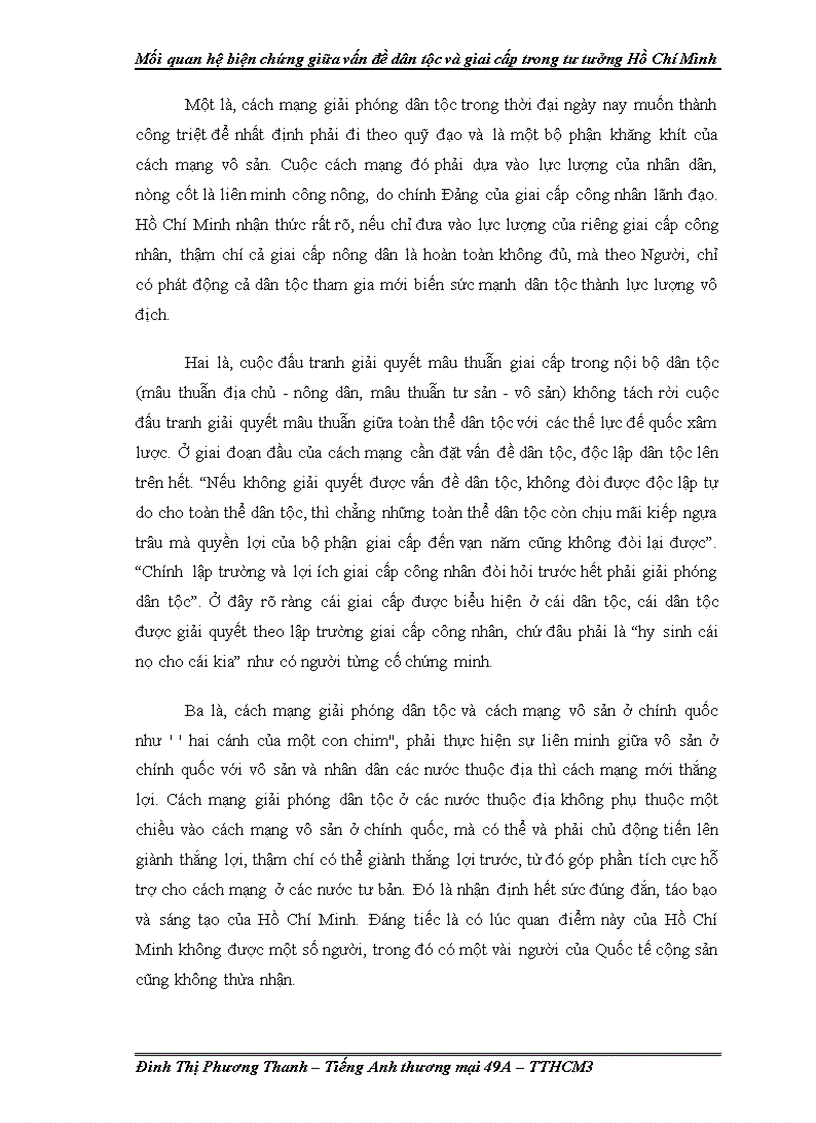 image for page Mối quan hệ biện chứng giữa vấn đề dân tộc và giai cấp trong tư tưởng Hồ Chí Minh