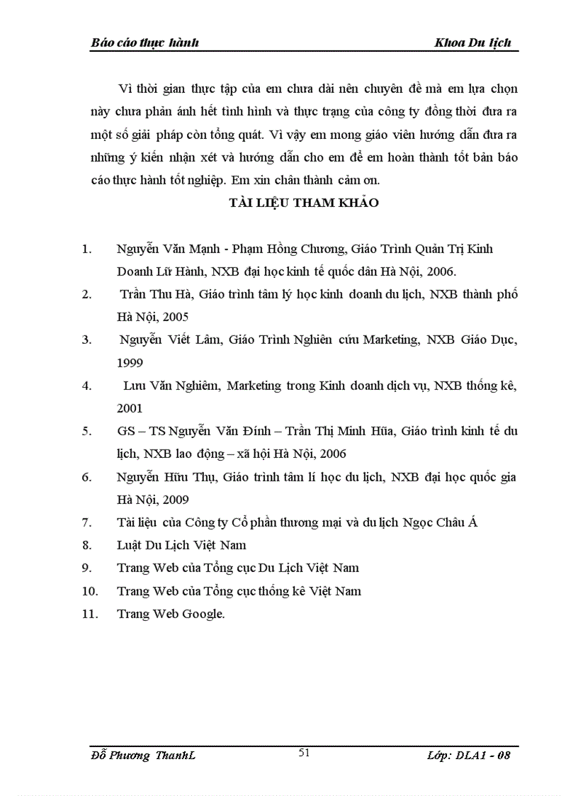 image for page Ảnh hưởng của khách du lịch trong kinh doanh du lịch của công ty du lịch Ngọc Châu Á