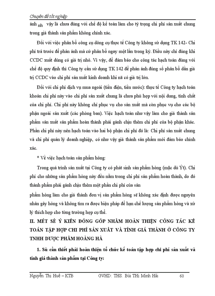 image for page Hoàn Thiện kế toán tập hợp chi phí sản xuất và tính giá thành sản phẩm tại Công ty TNHH Dược Phẩm Hoàng Hà 1