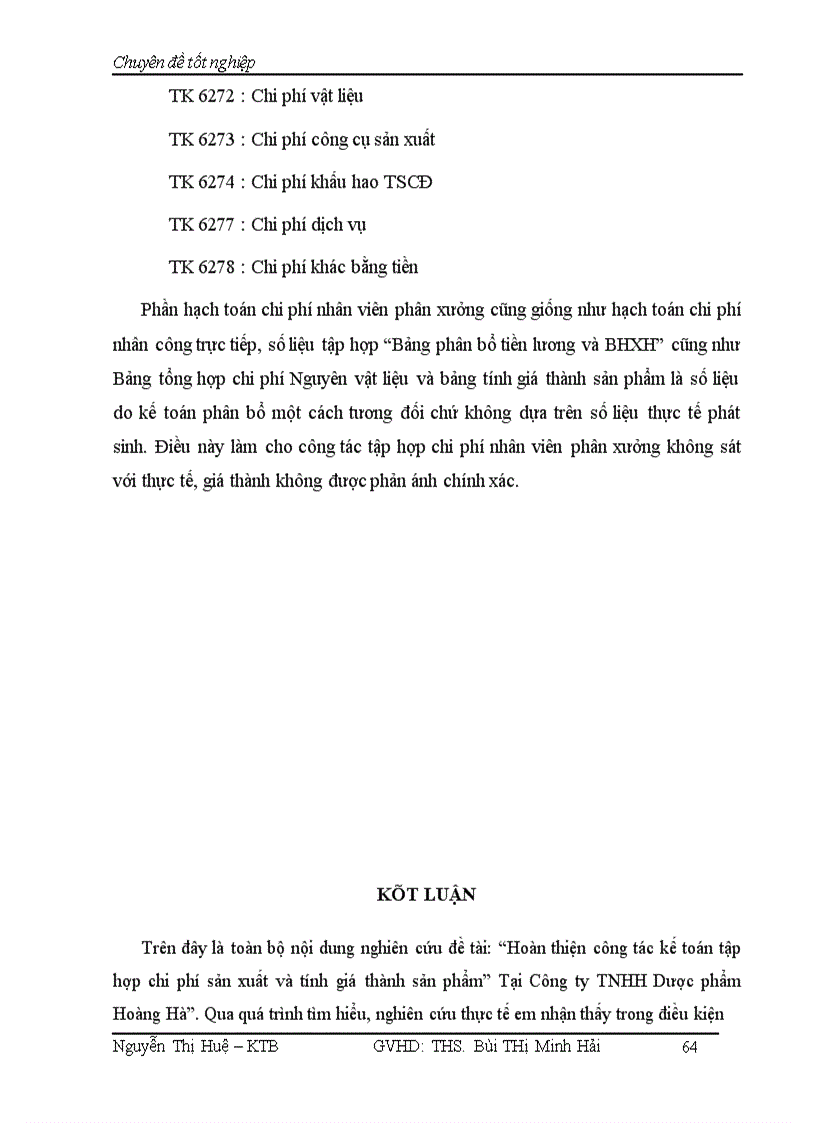 image for page Hoàn Thiện kế toán tập hợp chi phí sản xuất và tính giá thành sản phẩm tại Công ty TNHH Dược Phẩm Hoàng Hà 1