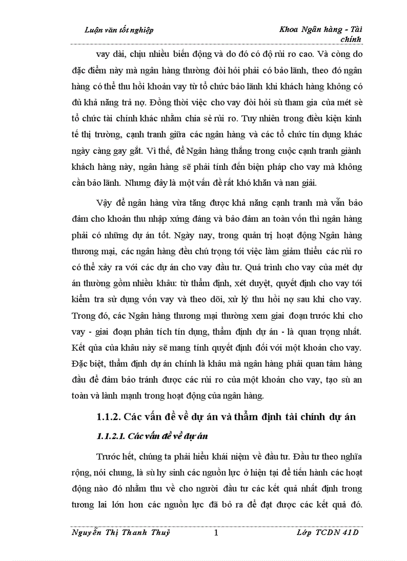 image for page Nâng cao chất lượng thẩm định tài chính dự án trong hoạt động cho vay tại Ngân Hàng Ngoại Thương Việt Nam