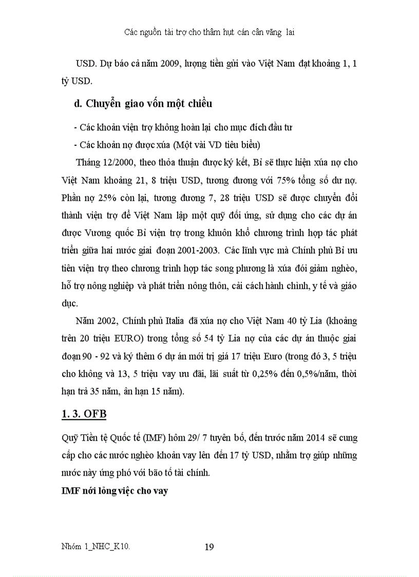 image for page Các nguồn tài trợ thâm hụt cán cân vãng lai 1