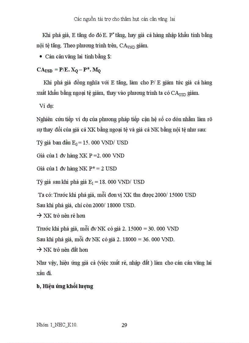 image for page Các nguồn tài trợ thâm hụt cán cân vãng lai 1