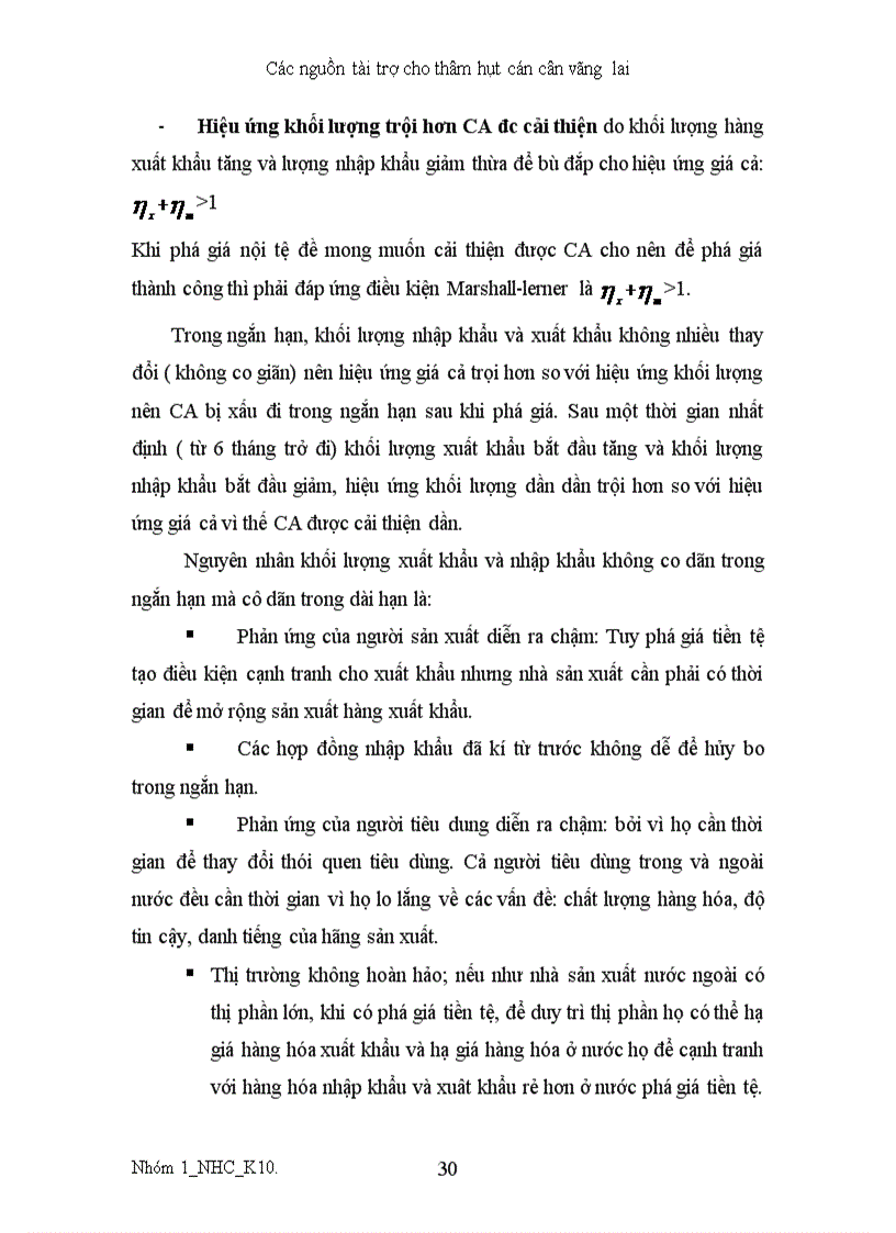 image for page Các nguồn tài trợ thâm hụt cán cân vãng lai 1