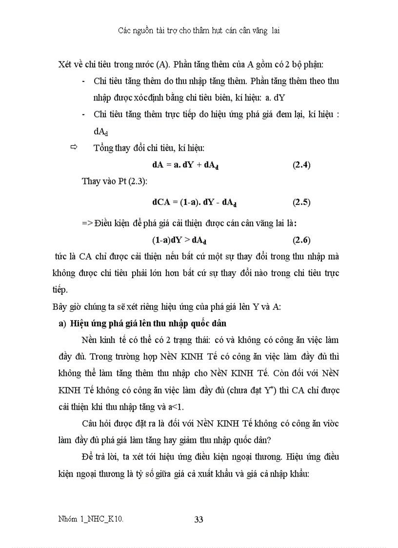 image for page Các nguồn tài trợ thâm hụt cán cân vãng lai 1