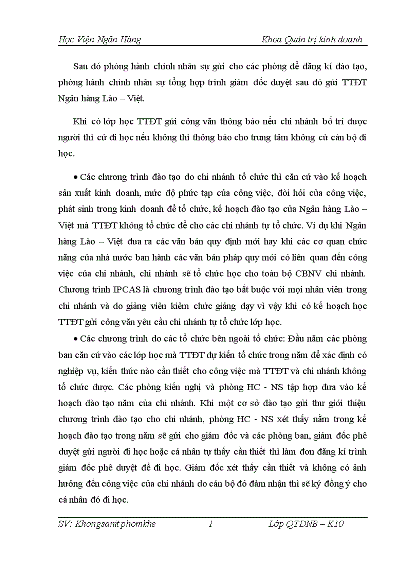 image for page Thực trạng công tác đào tạo và phát triển nguồn nhân lực tại Ngân hàng thương mại cổ phần Lào Việt chi nhánh Hà Nội