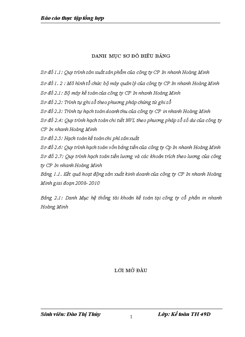 image for page Tổ chức bộ máy kế toán và hệ thống kế toán tại Công ty Cổ phần In nhanh Hoàng Minh