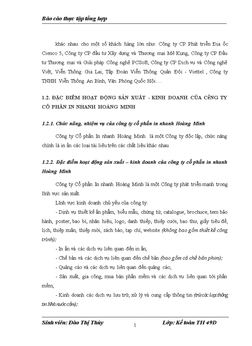 image for page Tổ chức bộ máy kế toán và hệ thống kế toán tại Công ty Cổ phần In nhanh Hoàng Minh