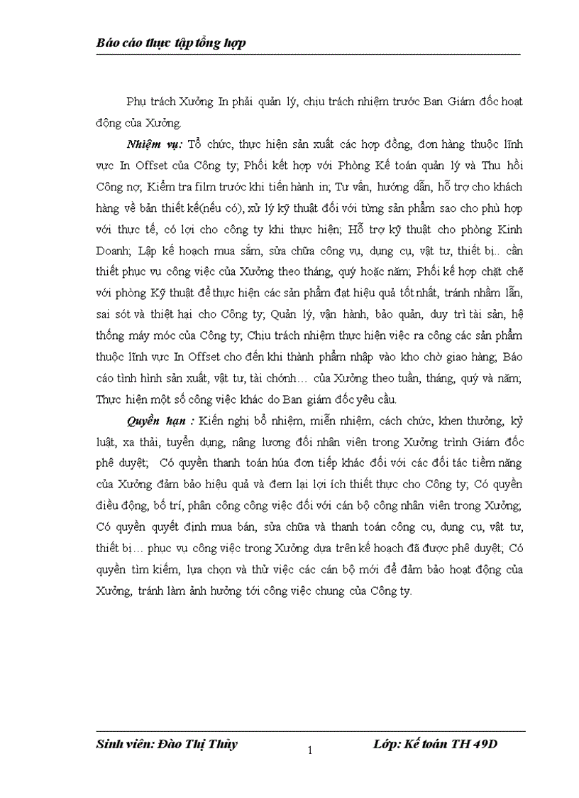 image for page Tổ chức bộ máy kế toán và hệ thống kế toán tại Công ty Cổ phần In nhanh Hoàng Minh