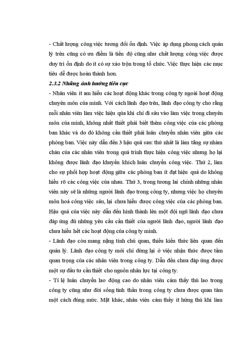 image for page Ảnh hưởng của phong cách lãnh đạo đến động lực làm việc của lao động gián tiếp tại công ty TNHH Nhà Nước một thành viên Dệt 19 1