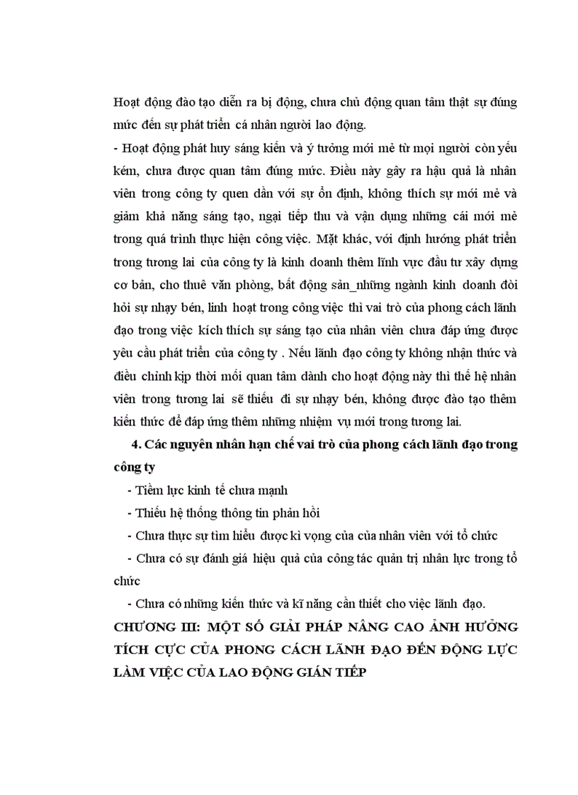 image for page Ảnh hưởng của phong cách lãnh đạo đến động lực làm việc của lao động gián tiếp tại công ty TNHH Nhà Nước một thành viên Dệt 19 1
