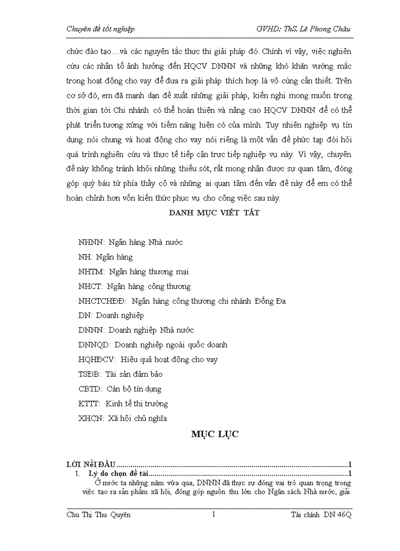 image for page Giải pháp nâng cao hiệu quả cho vay đối với Doanh nghiệp Nhà nước tại Ngân hàng Công thương Chi nhánh Đống Đa