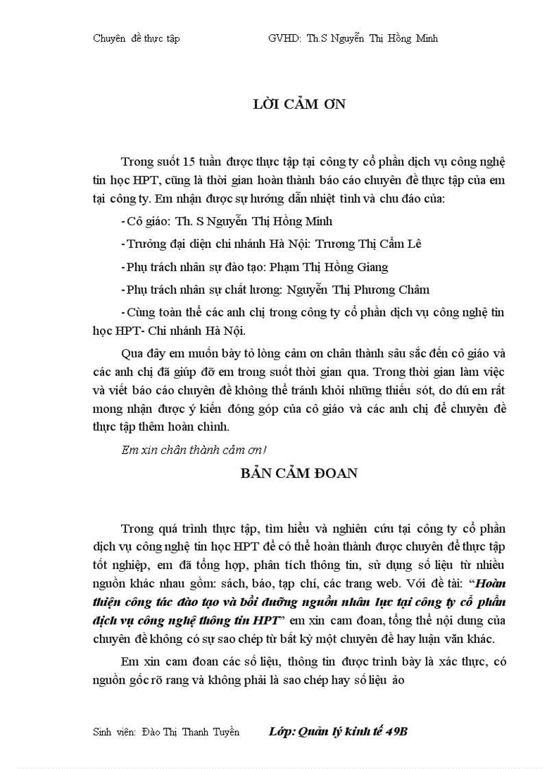 image for page Hoàn thiện công tác đào tạo và bồi dưỡng nguồn nhân lực tại công ty cổ phẩn dịch vụ công nghệ thông tin HPT