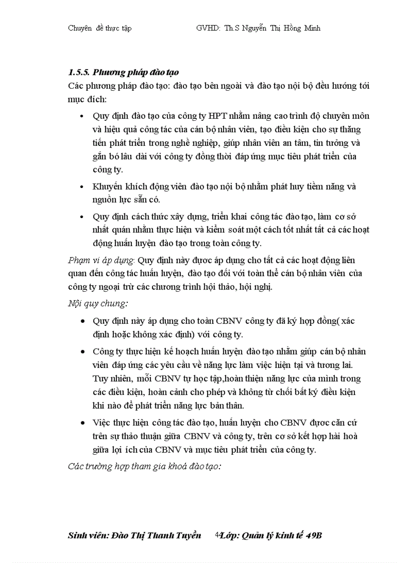 image for page Hoàn thiện công tác đào tạo và bồi dưỡng nguồn nhân lực tại công ty cổ phẩn dịch vụ công nghệ thông tin HPT