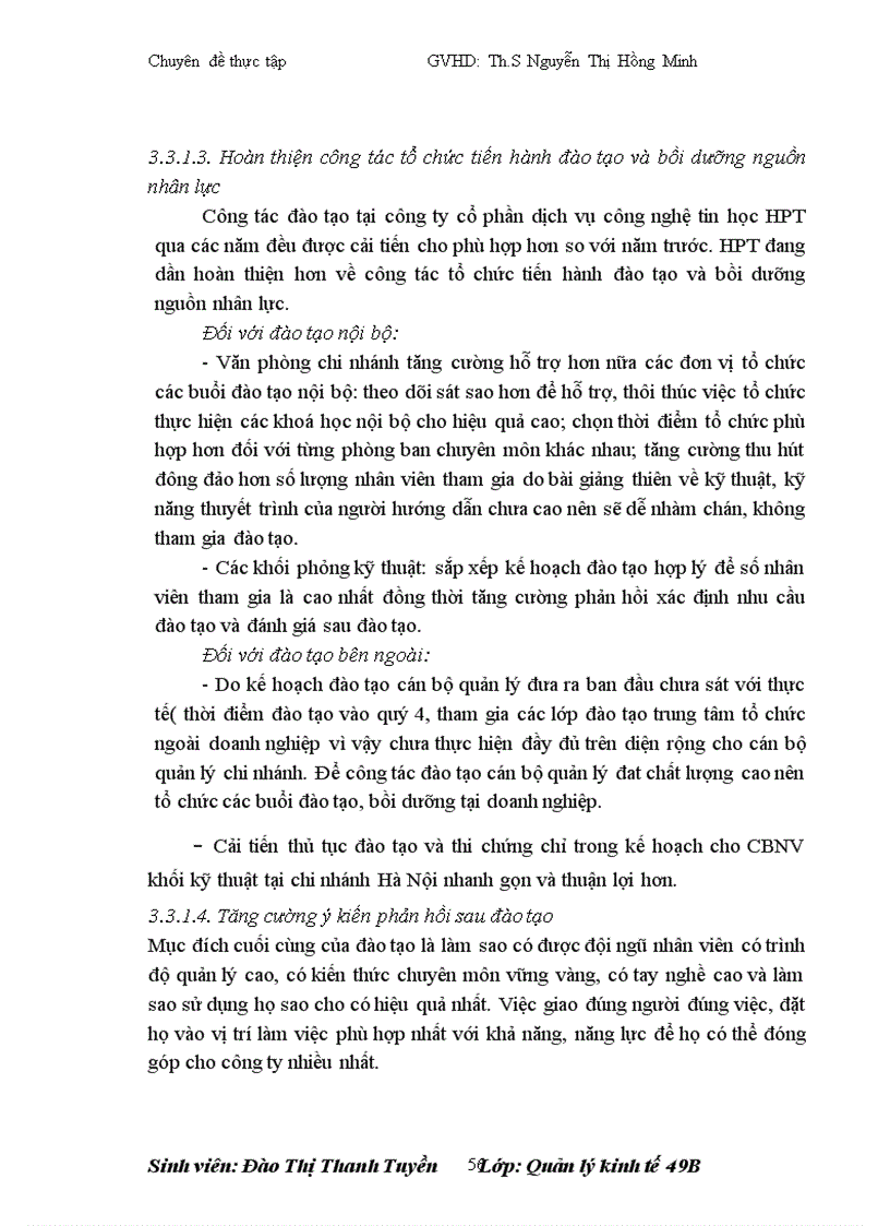 image for page Hoàn thiện công tác đào tạo và bồi dưỡng nguồn nhân lực tại công ty cổ phẩn dịch vụ công nghệ thông tin HPT