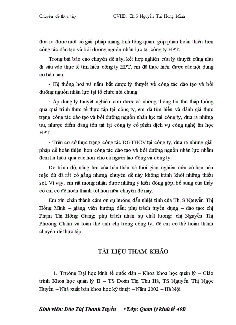 image for page Hoàn thiện công tác đào tạo và bồi dưỡng nguồn nhân lực tại công ty cổ phẩn dịch vụ công nghệ thông tin HPT