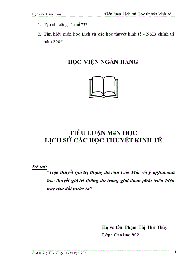 image for page Học thuyết giá trị thặng dư của Các Mác và ý nghĩa của học thuyết giá trị thặng dư trong giai đoạn phát triển hiện nay của đất nước ta 1