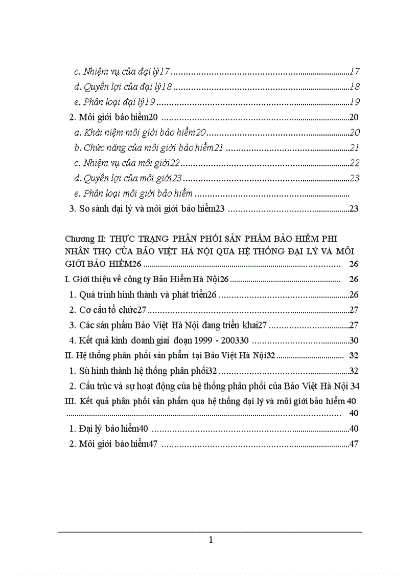 image for page Thực trạng phân phối sản phẩm bảo hiểm phi nhân thọ của Bảo Việt Hà Nội qua hệ thống đại lý và môi giới bảo hiểm 1