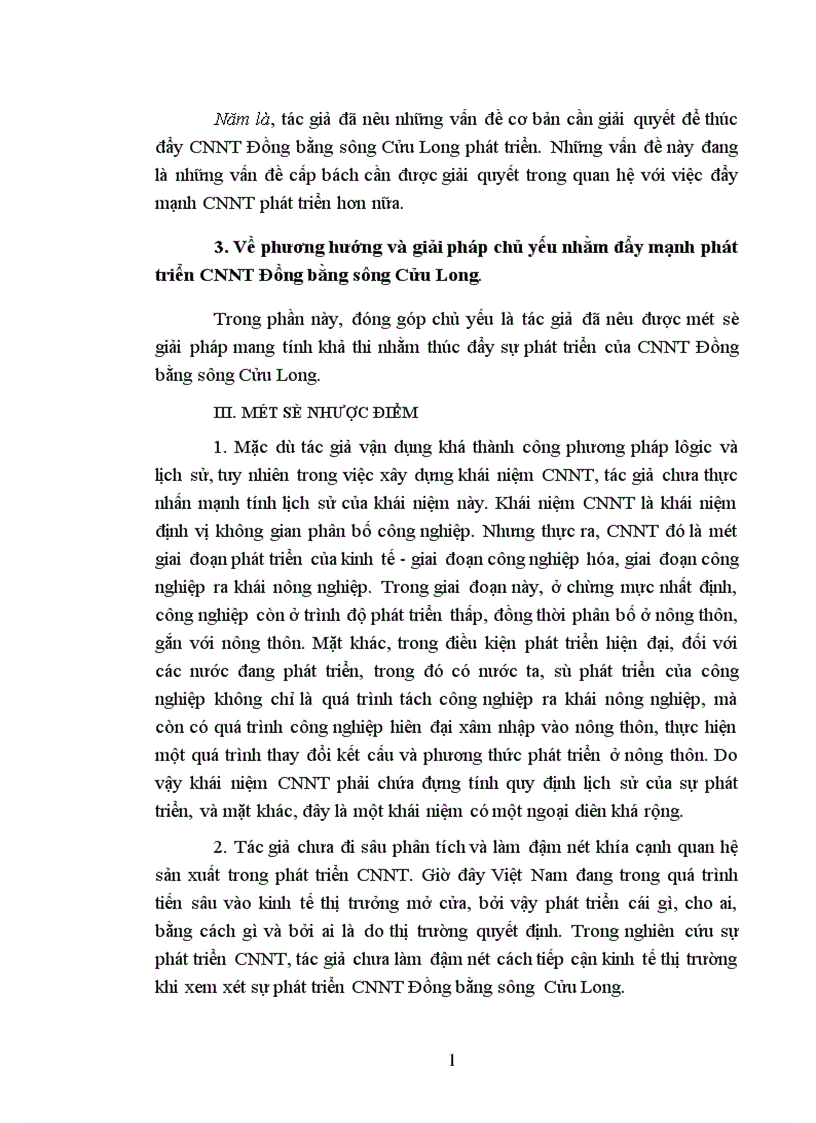 image for page Phát triển công nghiệp nông thôn ở Đồng bằng sông Cửu Long theo hướng CNH HĐN